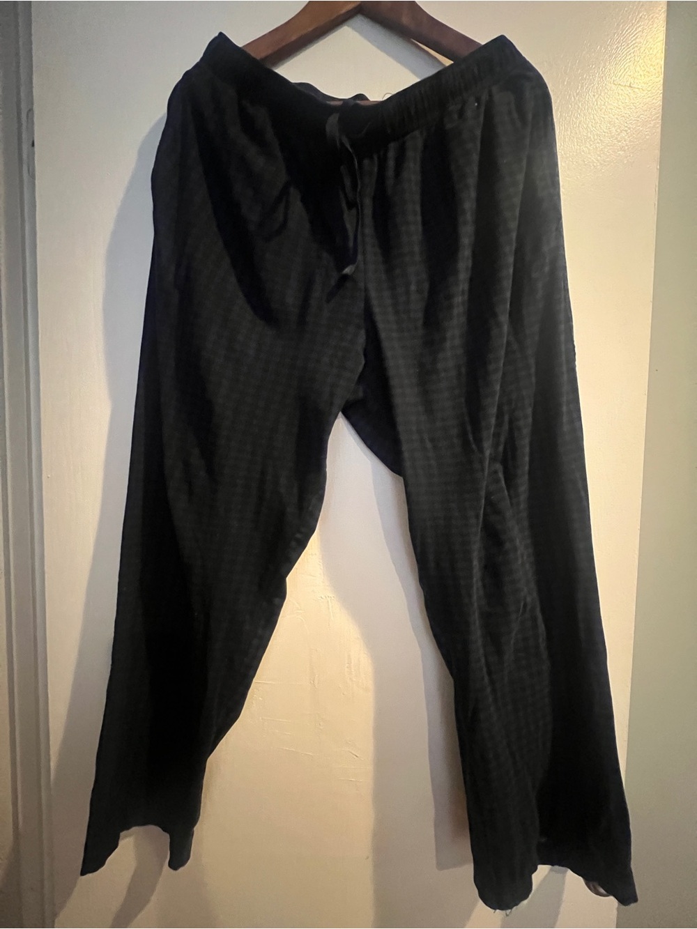 Nautica Men's Black Drawstring Jogger Pants- Medium